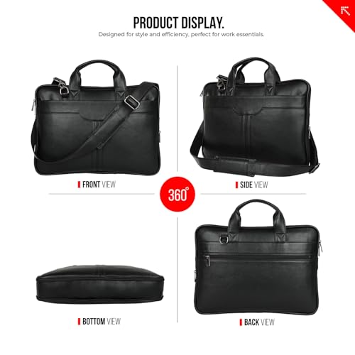Image of FATMUG Men's Laptop Messenger Shoulder Bag - Office & Business Trips - Expandable Bottom