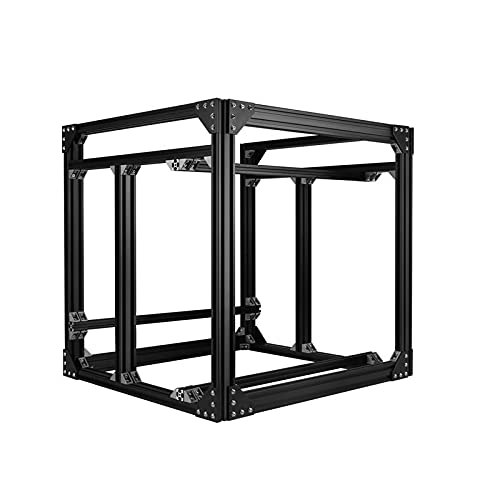 Lysee 3D Printer Parts & Accessories - Z Height BLV MGN Cube 3D Printer Aluminum Extrusion Frame Full Kit w/Nuts Screw Bracket Corner for DIY CR10 - (Size: Only Alu extrusions, Color: Black)