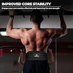 Dip Belt with Chain – Weighted Pull Up Belt, Dip Weight Belt, Weightlifting Belt for Pullups, Squats, and Dips, Belt Squat Attachment Ideal Weight Belt for Pullups, Weightlifting, and Gym Workouts (Black) - Image 4