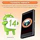 Android 14 MP3-Player, 4-Zoll-MP4-Musikplayer für Kinder mit Family Link, App Store, Spotify, YouTube, Libby, inklusive Speicherkarte und Ohrhörer