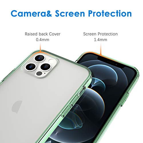 Image of JETech Case for iPhone 12 /12 Pro, Anti-Yellowing, Midnight Green