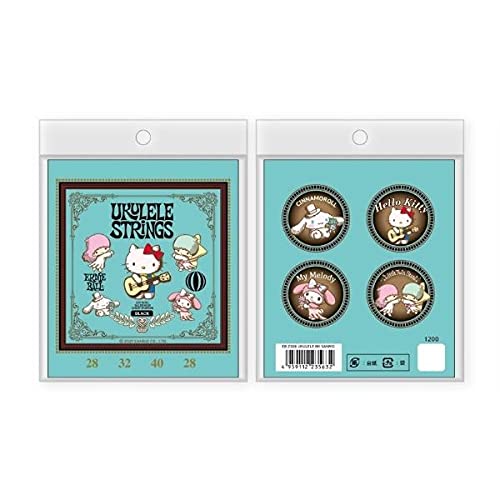 �y6�Z�b�g�zERNIE BALL EB2326 UKULELE BK SANRIO �u���b�N�E�i�C���� �{�[���G���h �E�N������ �T�����I �R���{ �p�b�P�[�W
