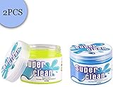Car Auto Cleaning Mud,Magic Cyber Car Vent Dust Interior Detailing Clean Putty Mud Slime Goop Gel Cleaner Wipes for Car Keyboard Laptop Dashboard Cleaning Remover(2PCS)