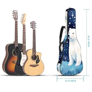 JRHEJTFZ Housse pour guitare acoustique de 1,9 cm d’épaisseur, imperméable, durable et élégant, imprimé chien de dessin animé, Multicolore 4., 42.9×16.9×4.7 in, Motif imprimé tendance - Les Beatles, Paul McCartney, John Lennon, RIngo Starr, George Harrison JRHEJTFZ Housse pour guitare acoustique de 1,9 cm d'épaisseur, imperméable, durable et élégant, imprimé chien de dessin animé, Multicolore 4., 42.9x16.9x4.7 in, Motif imprimé tendance – Image 5