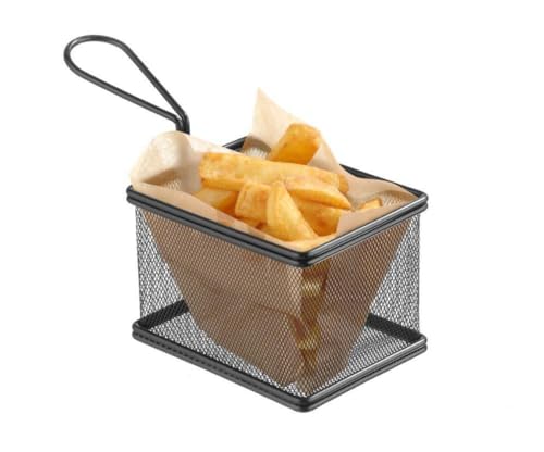 Cesta para fritos mini HENDI de 255x135x45 mm para raciones de patatas 3