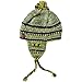 Agan Traders 1403 H Knitted Fleece-Lined Warm Earflap Hat (S Green Hat-1403)