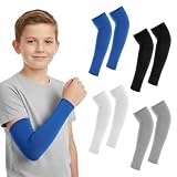 IANFAN 4 Pairs Kids Arm Sleeves, S 30cm Thin, Outdoor Sport Breathable