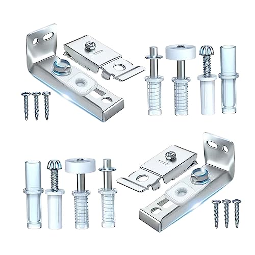 Kit de reparación de herrajes para puertas plegables de clóset para riel de 7/8" a 1" de grosor miniatura 5