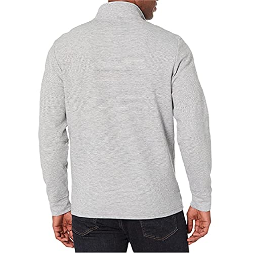 Vineyard Vines Mens Saltwater 1/4-Zip Pullover, Grey Heather, Medium Us #TOP1