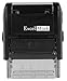 ExcelMark Custom Self Inking Rubber Stamp - Home or Office (A1539-1 Line with Bold Font)
