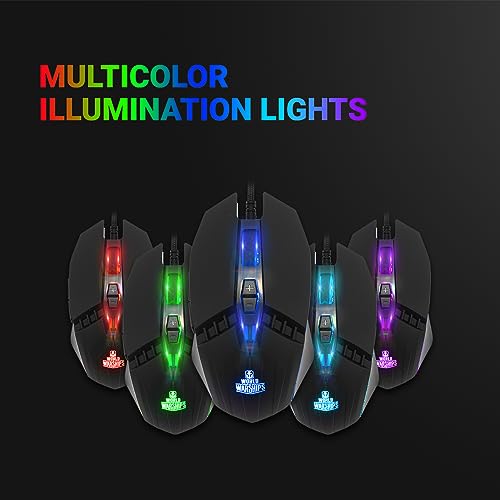 Ant Esports KM500W Gaming Backlit Keyboard and Mouse Combo, LED Wired Gaming Keyboard, Ergonomic & Wrist Rest Keyboard, Programmable Gaming Mouse... - Image 4