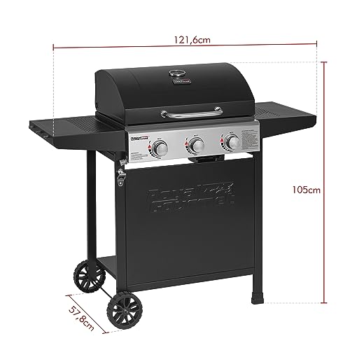 Royal Gourmet GH3000E-F 3 Burner Gas Barbecue, Black