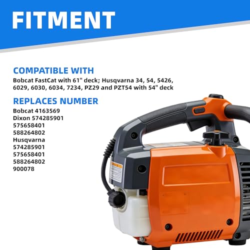Image of 5 /8 inch x 170 inch Mower Deck Belt Compatible with Bobcat 4163569, Dixon /Husqvarna 574285901 575658401 588264802 900078
