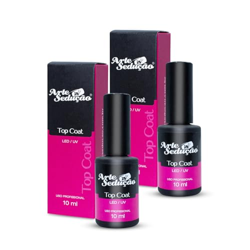 Kit 2 Top Coat Finalizador Selante Alto Brilho Unhas de ...
