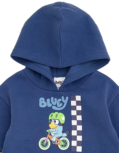 Bluey Fleece Hangdown Hoodie Toddler to Little Kid3