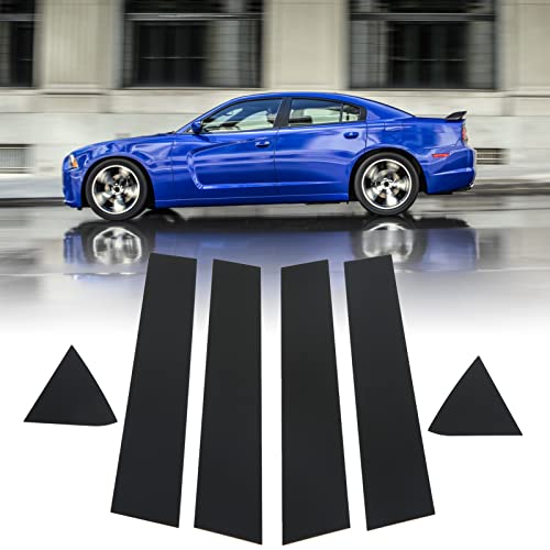 Image of Door Pillar Decal, Gloss Black Pillar Post Decal Trim for Charger 2006-2010