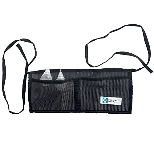 The Shower Pouch Medical Drain Bulb Holder | Comfortable Adjustable Anti-Tug Support for Surgery That Require Drains for Patient Care | Ostomy Tummy Tuck BBL Lipo Heart Mastectomy Augmentation