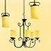 OSALADI Chandelier Rod Hook Stand for Pendant Light Black Ceiling Light Support Rod