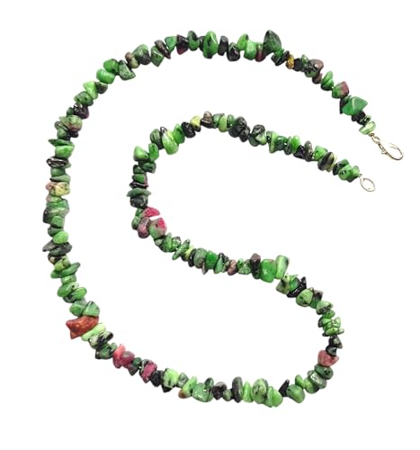 Juego de joyas de rubí zoisita el regalo perfecto de plata 2