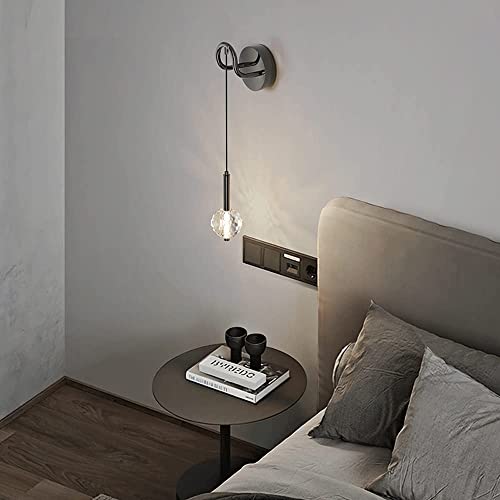 Lámpara de cristal nórdico para eliminar sombras en salones oscuros 5