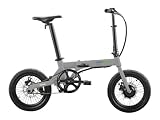 QUALISPORTS Nemo Folding Electric Bike Compact Ebike 250W 36V 7Ah Battery with Samsung Cells Lightweight 16' Single Speed Foldable City Commuter