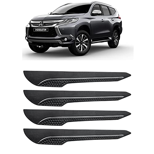 Image of AOSIS-Car Bumper Protector /Bumper Guard for Mitsubishi Pajero Sport with Single Chrome Stripe (4-Pcs)