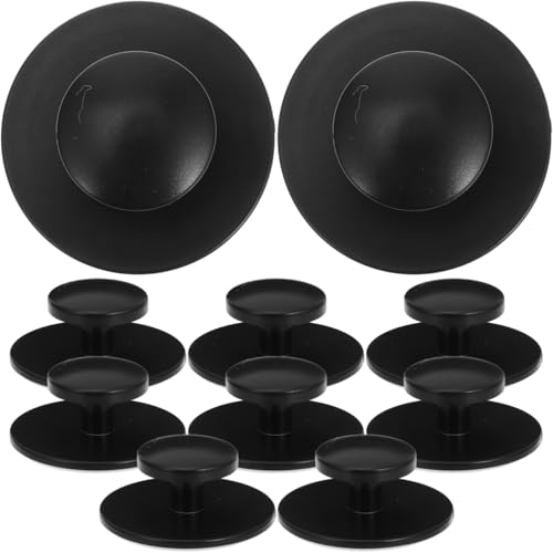 剥がして貼るキャビネットドアハンドル 10個入り 粘着式ノブ 引き出し取っ手 簡単取り付け モダンなラウンドデザイン ホワイト