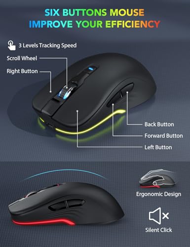 Trueque Wireless Keyboard And Mouse Backlit thumb #5