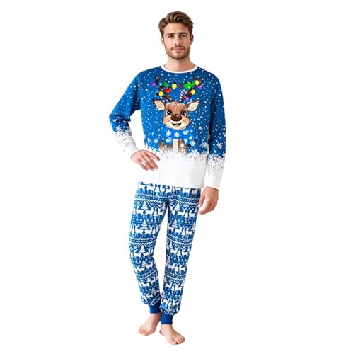 WephuPSho Christmas Family Pajamas Xmas Matching Family Pajama Holiday Pjs Xmas Jammies Sleepwear Set3