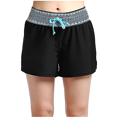 Yoga Shorts for Women Printing Loose Fitness Sports Running Athletic Loose Breathable Workout Quick Dry Short Pants (D, S)