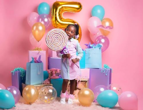 Image of Gold Number 26 Balloon 40 inch, 26 Number Balloons, 26th Gold Birthday Decorations, 26 Year Old Women Men Golden Party Supplies