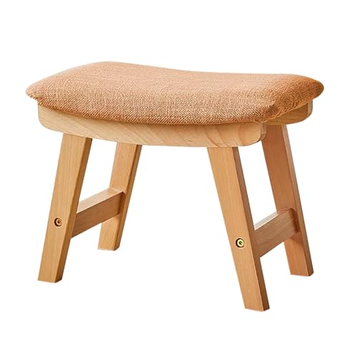 ZKBDBWTR Taburete Apilable, Pequeño Reposapies, Taburete Escalon para Salon Dormitorio Entrada, Banco Cambio Zapatos Hogar(Brown)