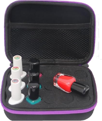 DHXYZZB Essential Oils & Nail Polish Storage Case, Holds 15 Bottles (5-10ML)