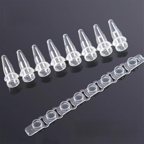Tube PCR 0.2 ml consommable laboratoire barrette 8 puits avec couvercle centrifugation