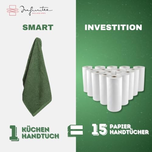 Infinitee Xclusives Geschirrtücher 12er Set, 38x64cm Küchentücher – Ansicht 6