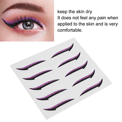 Eyeliner Stickers adhesivos reutilizables color violeta miniatura 6