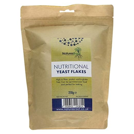 Natures Root Lievito Alimentare in Scaglie - Vegetariano e Vegano | Miglior Gusto | Qualità Premium (250g)