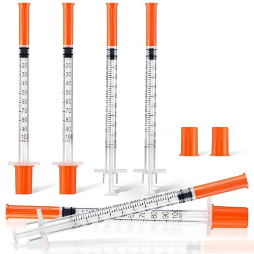 Tiezeeu 100 Stück X 1ML Mehrzweck-Messgefäß 13 MM Lang Einzeln Versiegelte Verpackung Geeignet für die Fütterung von Haustieren Flüssigkeitstrennung und Tortendekoration(30G)