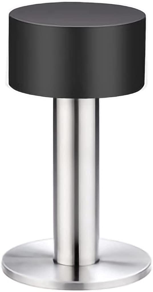 Door Stopper, Long Stainless Steel with Sound Dampening Rubber Protector Wall-Mount Doorstop Home Door Stop(45 * 80mm)