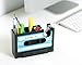 Popular Creative adhesive tape holder Pen holder Vase Pencil Pot Stationery Desk Tidy Container office stationery supplier Gift (blue)