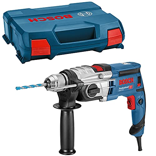 Bosch Professional GSB 20-2 - Taladro percutor (850 W, 2 velocidades, 3000 rpm, Ø max perforación hormigón 18 mm, set 7...