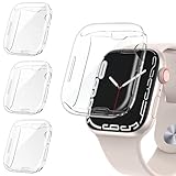 [3Pack] Tensea for Apple Watch Screen Protector Case Series 7 41mm, iWatch Protective Face Cover,...