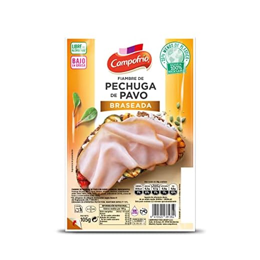 Campofrío Pechuga de Pavo Braseado en Lonchas, 105g