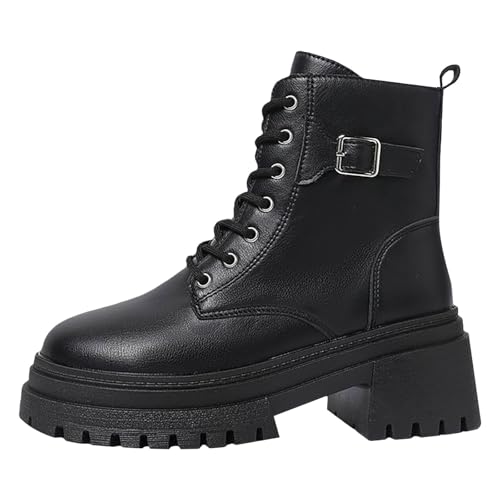 Botines de mujer con cordones para un caminar cómodo y elegante en el invierno diario