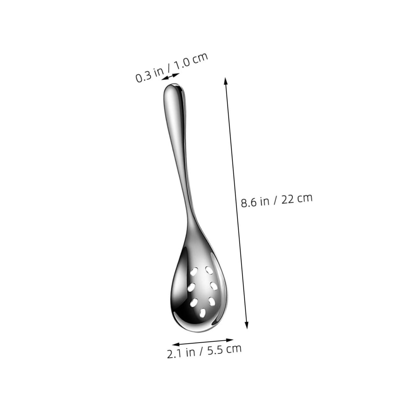 3 x 11 in. Gray Silicone Serving Spoon