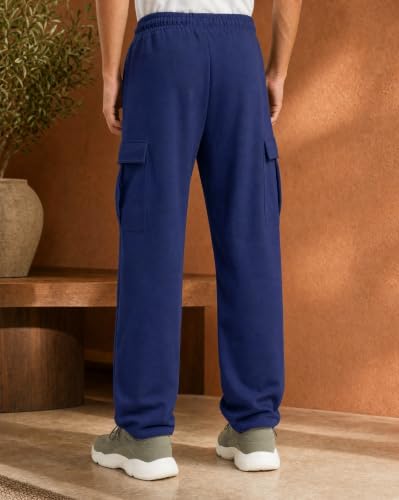 Image of Nobero Joggers for Men | Oversized Fit | Elasticated Waist with Drawcord | Soft & Breathable Fabric | Loose Track Pants | Casual & Streetwear