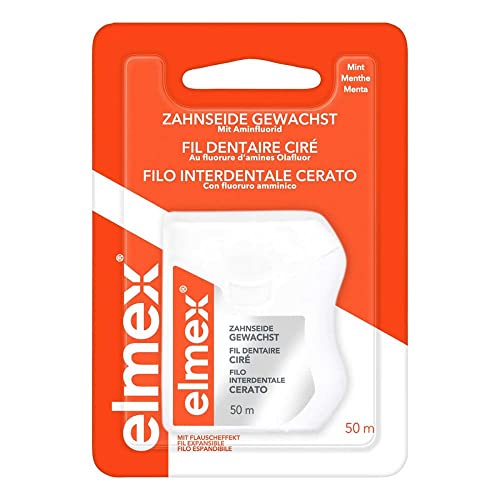 Elmex Zahnseide gewachst mit Aminfluorid 50 M