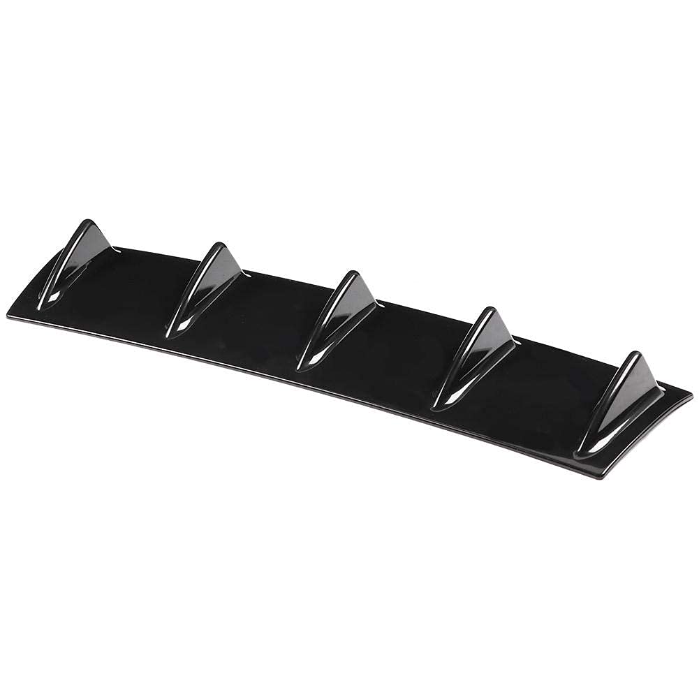 Qii lu universale Diffusore alette di squalo Splitter per Labbra Spoiler paraurti Posteriore Auto Diffusore Pinna di Squalo Pinna Stile Shark Fin Diffusore Paraurti posteriore