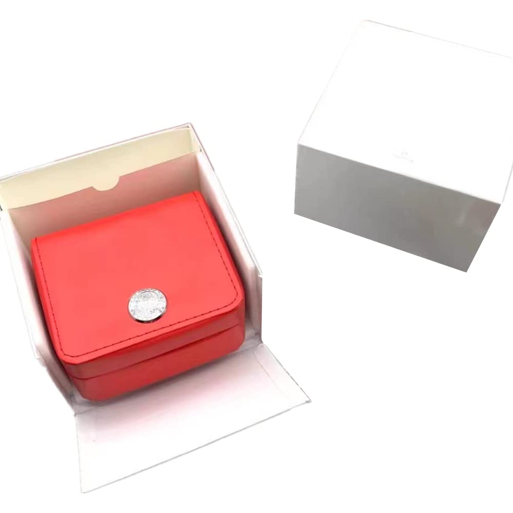 Rote Uhrenbox Uhren-Anzeige-Box High-End-Geschenkbox Uhrenarmband-Aufbewahrungsbox für Om-ega Se-ama-ster Planet Ocean