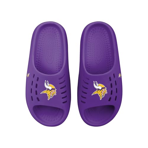 Image of FOCO Men's NFL Team Big Logo Molded Chunky Slide Sandals | Casual Sandals